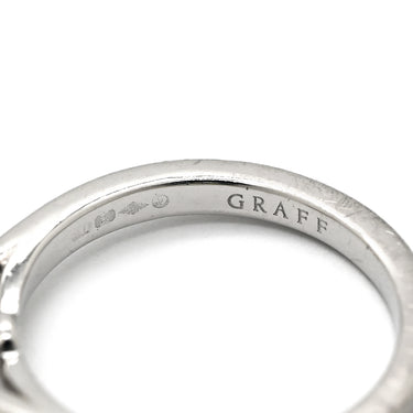 グラフ GRAFF パラゴン ソリティア プラチナシルバー K18WG ダイヤモンド リング 指輪 プラチナ950 1石 1P 立爪 ダイヤ 0.52ct 6.5号