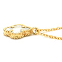 ヴァンクリーフアーペル Van Cleef & Arpels スウィート アルハンブラ ペンダント VCARF69100 パールホワイト×イエローゴールド K18YG マザーオブパール ネックレス 白 Au750 シェル