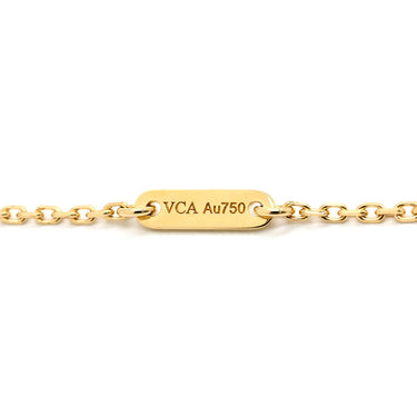 ヴァンクリーフアーペル Van Cleef & Arpels スウィート アルハンブラ ペンダント VCARF69100 パールホワイト×イエローゴールド K18YG マザーオブパール ネックレス 白 Au750 シェル