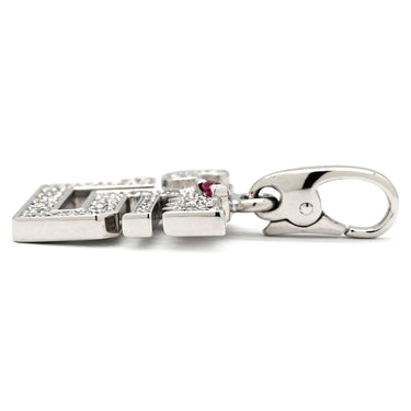 カルティエ Cartier ル ベゼデュ ドラゴン チャーム B3009700 ホワイトゴールド K18WG ダイヤモンド ルビー ペンダントトップ 18金 750 WG ルビー 赤