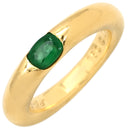 カルティエ Cartier エリプス エメラルドリング グリーン×イエローゴールド K18YG エメラルド #50(JP10) リング 指輪 750 YG 18金 18K 9.5号