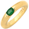 カルティエ Cartier エリプス エメラルドリング グリーン×イエローゴールド K18YG エメラルド #50(JP10) リング 指輪 750 YG 18金 18K 9.5号