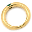 カルティエ Cartier エリプス エメラルドリング グリーン×イエローゴールド K18YG エメラルド #50(JP10) リング 指輪 750 YG 18金 18K 9.5号