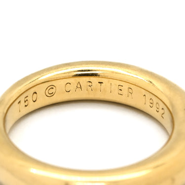 カルティエ Cartier エリプス エメラルドリング グリーン×イエローゴールド K18YG エメラルド #50(JP10) リング 指輪 750 YG 18金 18K 9.5号