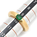 カルティエ Cartier エリプス エメラルドリング グリーン×イエローゴールド K18YG エメラルド #50(JP10) リング 指輪 750 YG 18金 18K 9.5号