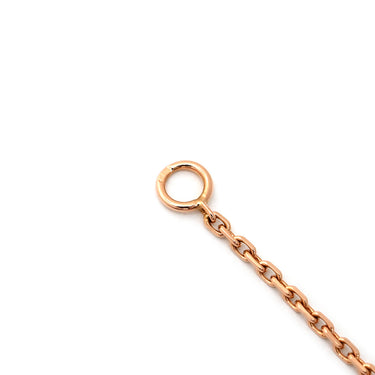 ヴァンクリーフアーペル Van Cleef & Arpels ヴィンテージ アルハンブラ VCARPOMV00 ブラウンXローズゴールド K18PG ダイヤモンド ブルズアイ ネックレス PG ブルズアイ 18K 750 2017年ホリデー 1Pダイヤ