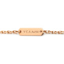ヴァンクリーフアーペル Van Cleef & Arpels ヴィンテージ アルハンブラ VCARPOMV00 ブラウンXローズゴールド K18PG ダイヤモンド ブルズアイ ネックレス PG ブルズアイ 18K 750 2017年ホリデー 1Pダイヤ
