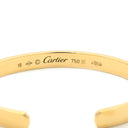 カルティエ Cartier LOVE ラブブレスレット オープン イエローゴールド K18YG #18 ブレスレット 750 18K YG バングル