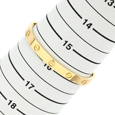 カルティエ Cartier LOVE ラブブレスレット オープン イエローゴールド K18YG #18 ブレスレット 750 18K YG バングル