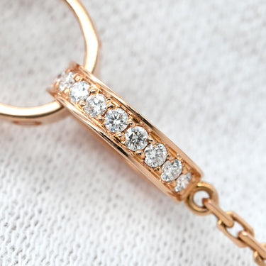 カルティエ Cartier Love ネックレス セミパヴェ CRB7013900 ピンクゴールド K18PG ダイヤモンド ネックレス 18K 750 PG ベビーラブ ダイヤ
