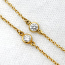 ティファニー Tiffany & Co バイザヤード イエローゴールド K18YG ダイヤモンド ネックレス ダイヤモンド エルサペレッティ 18K 750 YG