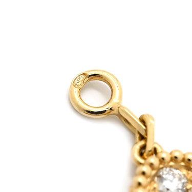 ヴァンクリーフアーペル Van Cleef & Arpels ヴィンテージアルハンブラ 5モチーフ VCARA41400 イエローゴールド K18YG ダイヤモンド ブレスレット K18 18K ダイヤモンド