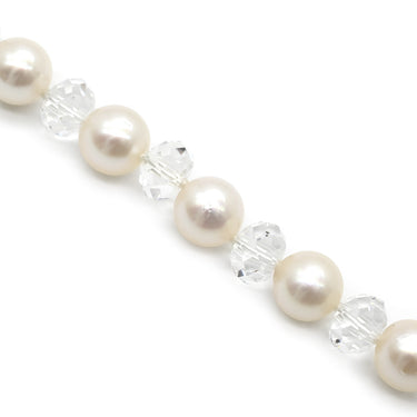 タサキ TASAKI ナイアガラ 瀑布 UFN5968/0655968 パールホワイト×ホワイトゴールド K18WG パール クリスタル ネックレス 真珠 K18WG 2連 パール クリスタル ロング ラリエット