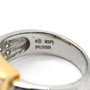 タサキ TASAKI パヴェ ダイヤモンド スクエア コンビ イエローゴールド×プラチナシルバー K18YG Pt900 ダイヤモンド リング 指輪 Au750 18K 18金 プラチナ900 10.5号
