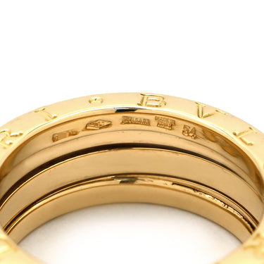 ブルガリ BVLGARI ビーゼロワン B-zero1 3バンドリング イエローゴールド K18YG #54(JP14) リング 指輪 750 18金 YG 13号