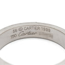 カルティエ Cartier タンク アメジスト パープル×ホワイトゴールド K18WG アメジスト #56(JP16) リング 指輪 Au750 18K 18金 スクエアカット 15.5号