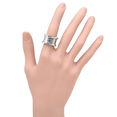 ブルガリ BVLGARI ビーゼロワン B-zero1 5バンドリング ホワイトゴールド K18WG #51(JP11) リング 指輪 BVLGARI Au750 WG 18K 18金 10号