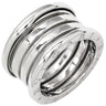 ブルガリ BVLGARI ビーゼロワン B-zero1 4バンドリング 323557 ホワイトゴールド K18WG #51(JP11) リング 指輪 Au750 18K 18金 10号