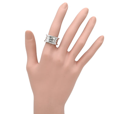 ブルガリ BVLGARI ビーゼロワン B-zero1 4バンドリング 323557 ホワイトゴールド K18WG #51(JP11) リング 指輪 Au750 18K 18金 10号
