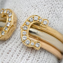 カルティエ Cartier 2Cリング トリニティ ダイヤ イエローゴールド×ピンクゴールド×ホワイトゴールド K18PG K18YG K18WG #50(JP10) リング 指輪 ドゥーブルC 3カラー 750 18K 11号