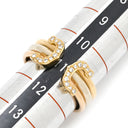 カルティエ Cartier 2Cリング トリニティ ダイヤ イエローゴールド×ピンクゴールド×ホワイトゴールド K18PG K18YG K18WG #50(JP10) リング 指輪 ドゥーブルC 3カラー 750 18K 11号