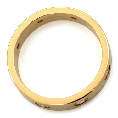 カルティエ Cartier LOVE ミニラブリング 8Pダイヤ B4056200 イエローゴールド K18YG ダイヤモンド #52(JP12) リング 指輪 スモールモデル 750 YG フルダイヤ 11.5号