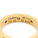 カルティエ Cartier LOVE ミニラブリング 8Pダイヤ B4056200 イエローゴールド K18YG ダイヤモンド #52(JP12) リング 指輪 スモールモデル 750 18K YG フルダイヤ 11.5号