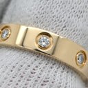 カルティエ Cartier LOVE ミニラブリング 8Pダイヤ B4056200 イエローゴールド K18YG ダイヤモンド #52(JP12) リング 指輪 スモールモデル 750 18K YG フルダイヤ 11.5号