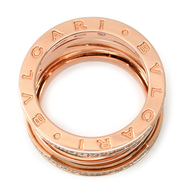 ブルガリ BVLGARI ビーゼロワン B-zero1 レジェンド ダイヤ 4バンドリング ピンクゴールド K18PG ダイヤモンド #56(JP16) リング 指輪 750 18金 18K PG 15号