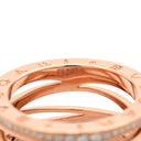 ブルガリ BVLGARI ビーゼロワン B-zero1 レジェンド ダイヤ 4バンドリング ピンクゴールド K18PG ダイヤモンド #56(JP16) リング 指輪 750 18金 18K PG 15号