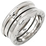 ブルガリ BVLGARI ビーゼロワン B-zero1 3バンド 323532 ホワイトゴールド K18WG #51(JP11) リング 指輪 18K WG 750 18金 10号