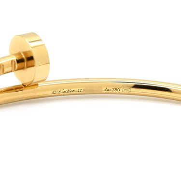 カルティエ Cartier ジュストアンクル SM B6062617 イエローゴールド K18YG #17 ブレスレット 750 18K YG