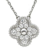 ヴァンクリーフアーペル Van Cleef & Arpels ヴィンテージアルハンブラ ペンダント VCARA46100 ホワイトゴールド K18WG ダイヤモンド ネックレス Au750 K18 12Pダイヤ