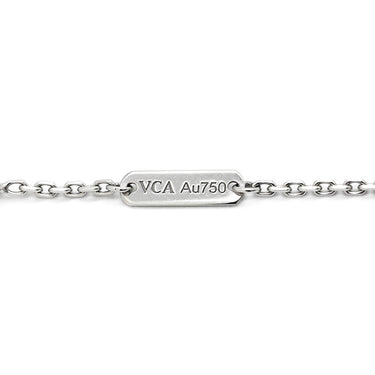 ヴァンクリーフアーペル Van Cleef & Arpels ヴィンテージアルハンブラ ペンダント VCARA46100 ホワイトゴールド K18WG ダイヤモンド ネックレス Au750 K18 12Pダイヤ