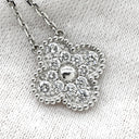 ヴァンクリーフアーペル Van Cleef & Arpels ヴィンテージアルハンブラ ペンダント VCARA46100 ホワイトゴールド K18WG ダイヤモンド ネックレス Au750 K18 12Pダイヤ