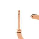 ブシュロン BOUCHERON キャトルクラシック フープピアス JC001598 ブラウン×イエローゴールド K18PG ブラウンPVD ピアス 750 PG K18 PVD