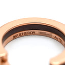 ブシュロン BOUCHERON キャトルクラシック フープピアス JC001598 ブラウン×イエローゴールド K18PG ブラウンPVD ピアス 750 PG K18 PVD