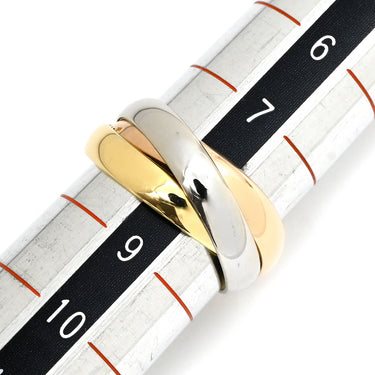 カルティエ Cartier トリニティクラシック ホワイトゴールド×イエローゴールド×ピンクゴールド K18WG K18YG K18PG #48(JP8) リング 指輪 3連 3カラー 18K 750 8号