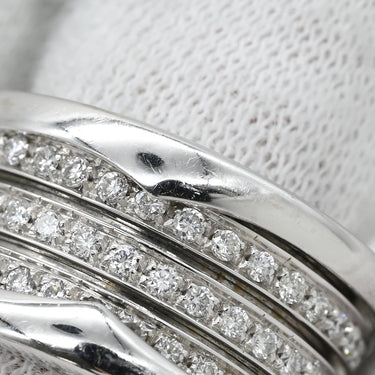 ブルガリ BVLGARI ビーゼロワン B-zero1 4バンド ダイヤ ホワイトゴールド K18WG ダイヤモンド #50(JP10) リング 指輪 750 18K WG 9号