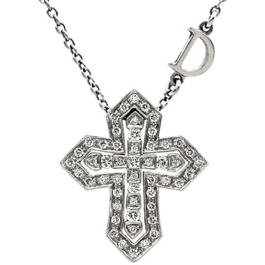 ダミアーニ DAMIANI ベルエポック クラウン XS 20089078 ホワイトゴールド K18WG ダイヤモンド ネックレス 750 18金 WG クロス 十字架