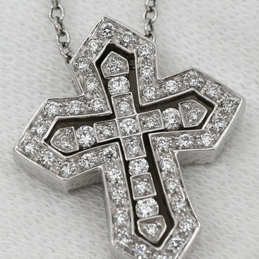 ダミアーニ DAMIANI ベルエポック クラウン XS 20089078 ホワイトゴールド K18WG ダイヤモンド ネックレス 750 18金 WG クロス 十字架