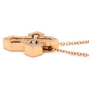 ダミアーニ DAMIANI ベルエポック クラウン S 20089079 ピンクゴールド K18PG ダイヤモンド ネックレス Au750 18K PG ダイヤ クロス 十字架