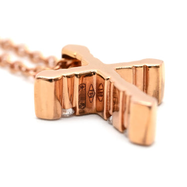 ダミアーニ DAMIANI ベルエポック クラウン S 20089079 ピンクゴールド K18PG ダイヤモンド ネックレス Au750 18K PG ダイヤ クロス 十字架