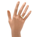 ヴァンクリーフアーペル Van Cleef & Arpels ヌーパピヨン ホワイトXイエローゴールド K18YG ダイヤモンド ホワイトシェル リング 指輪 ダイヤ ホワイトシェル 蝶 10号