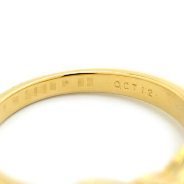ヴァンクリーフアーペル Van Cleef & Arpels ヌーパピヨン ホワイトXイエローゴールド K18YG ダイヤモンド ホワイトシェル リング 指輪 ダイヤ ホワイトシェル 蝶 10号