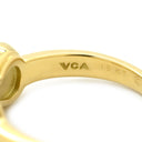 ヴァンクリーフアーペル Van Cleef & Arpels ヌーパピヨン ホワイトXイエローゴールド K18YG ダイヤモンド ホワイトシェル リング 指輪 ダイヤ ホワイトシェル 蝶 10号