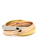 カルティエ Cartier トリニティ スモールモデル ホワイトゴールド×イエローゴールド×ピンクゴールド K18WG K18YG K18PG #45(JP5) リング 指輪 Au750 18K 3連 3重 3カラー 5号