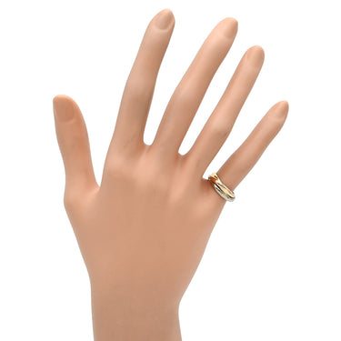 カルティエ Cartier トリニティ スモールモデル ホワイトゴールド×イエローゴールド×ピンクゴールド K18WG K18YG K18PG #45(JP5) リング 指輪 Au750 18K 3連 3重 3カラー 5号