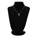 ダミアーニ DAMIANI ベルエポック レッド×ホワイトゴールド K18WG ダイヤモンド ルビー ネックレス ペンダント 750 18金 クロス 十字架 ダイヤ ルビー