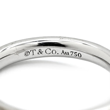 ティファニー Tiffany & Co T ワン ナロー ホワイトゴールド K18WG リング 指輪 T&Co. Au750 18K WG 2号